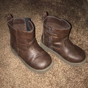 GAP Toddler Boy Chelsea Boots Faux Leather Size 9